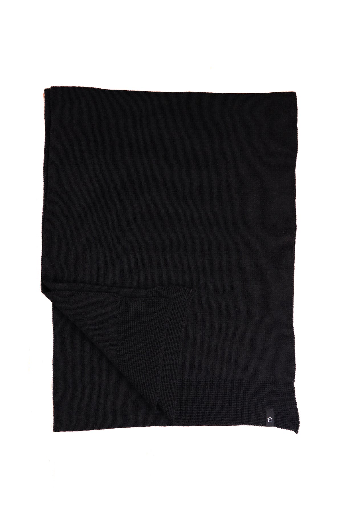 NEW Black Merino Wool and Recycled Poly Everyday Scarf