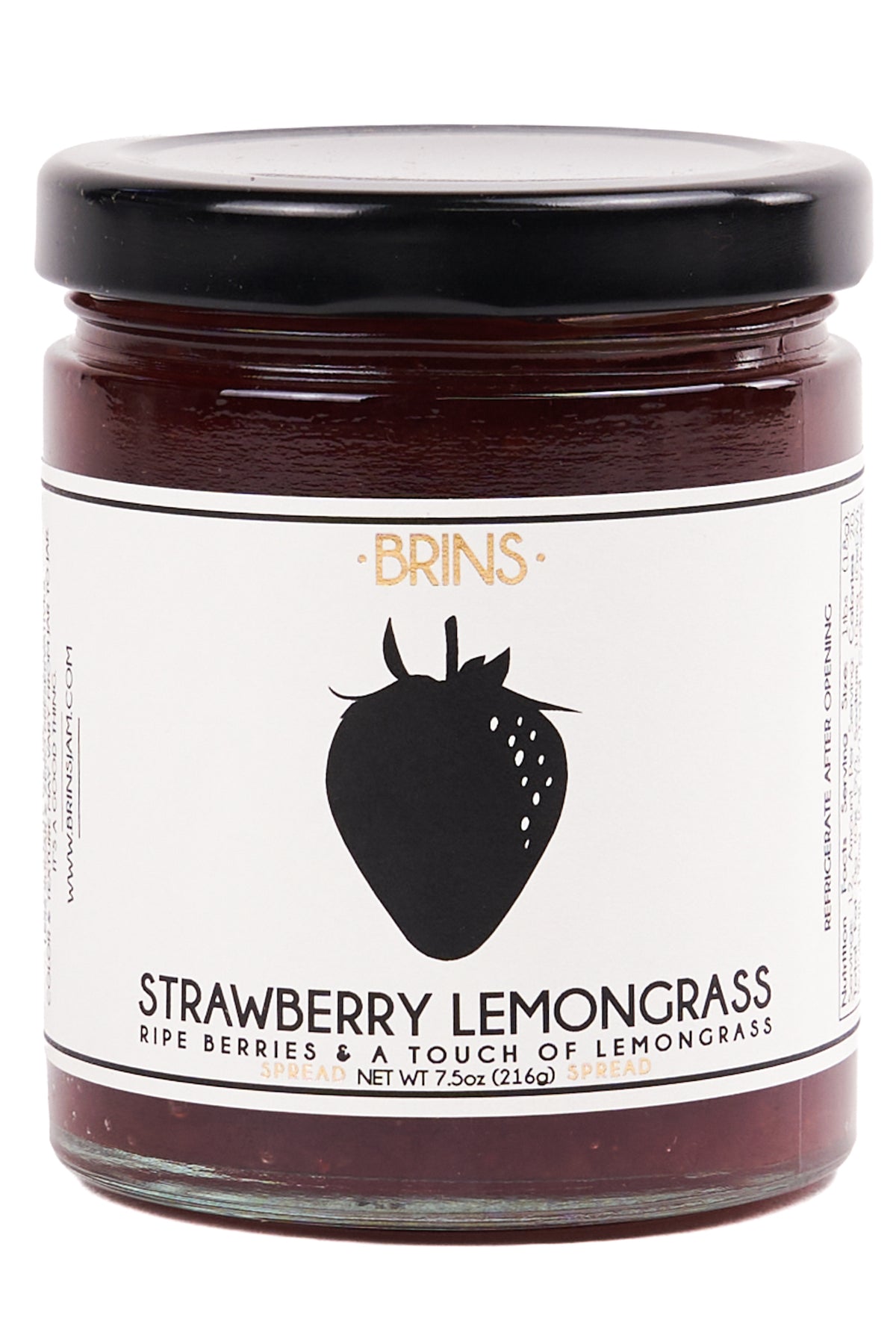 Strawberry Lemongrass Jam 7.5oz