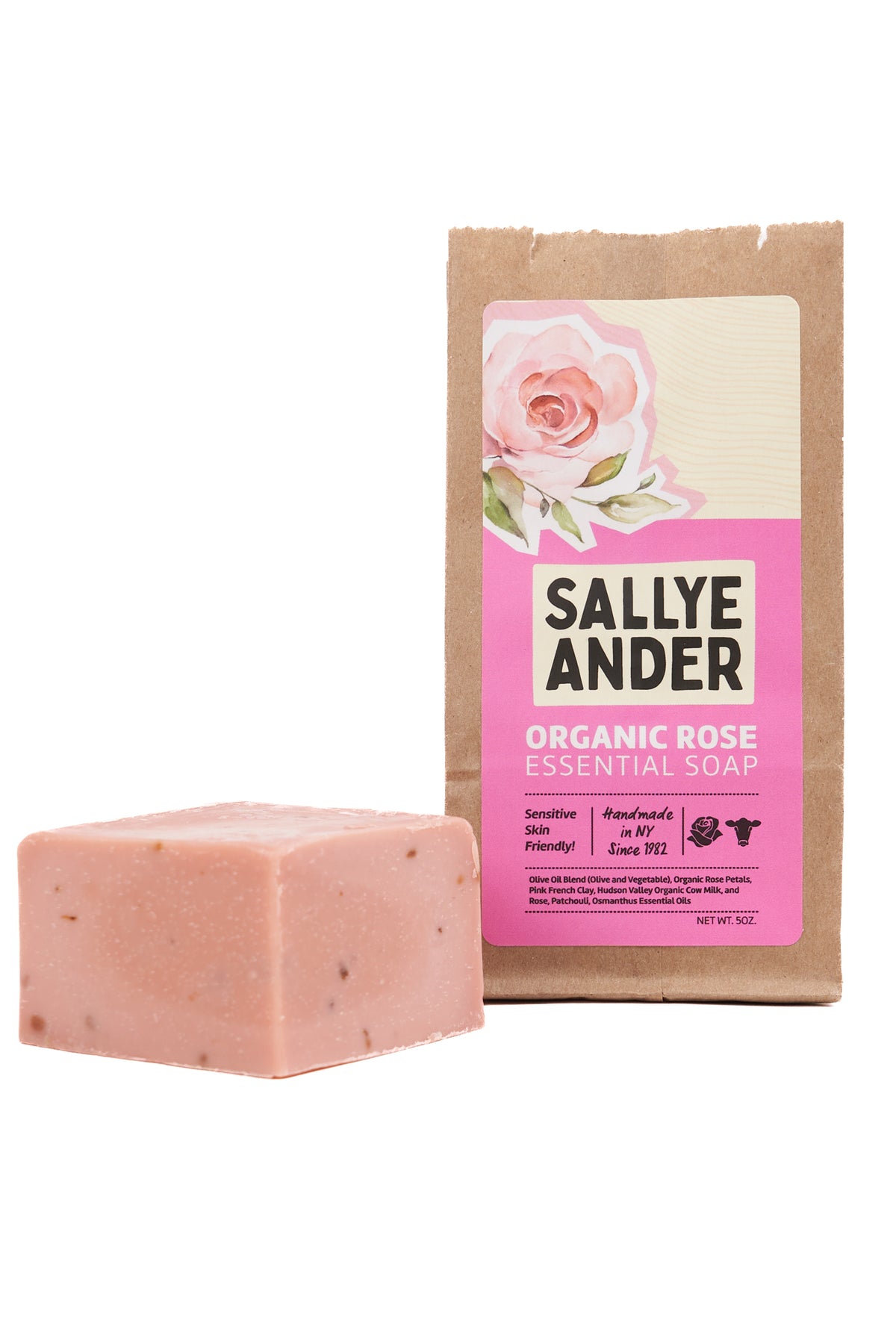 Sallyeander Soap - Organic Rose Essential Oil Soap