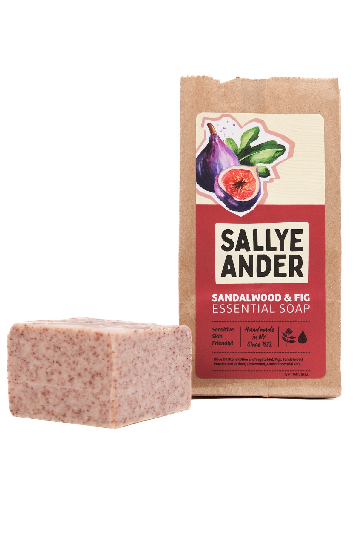 Sallyeander Soap - Sandalwood and Fig Essential Oil Soap