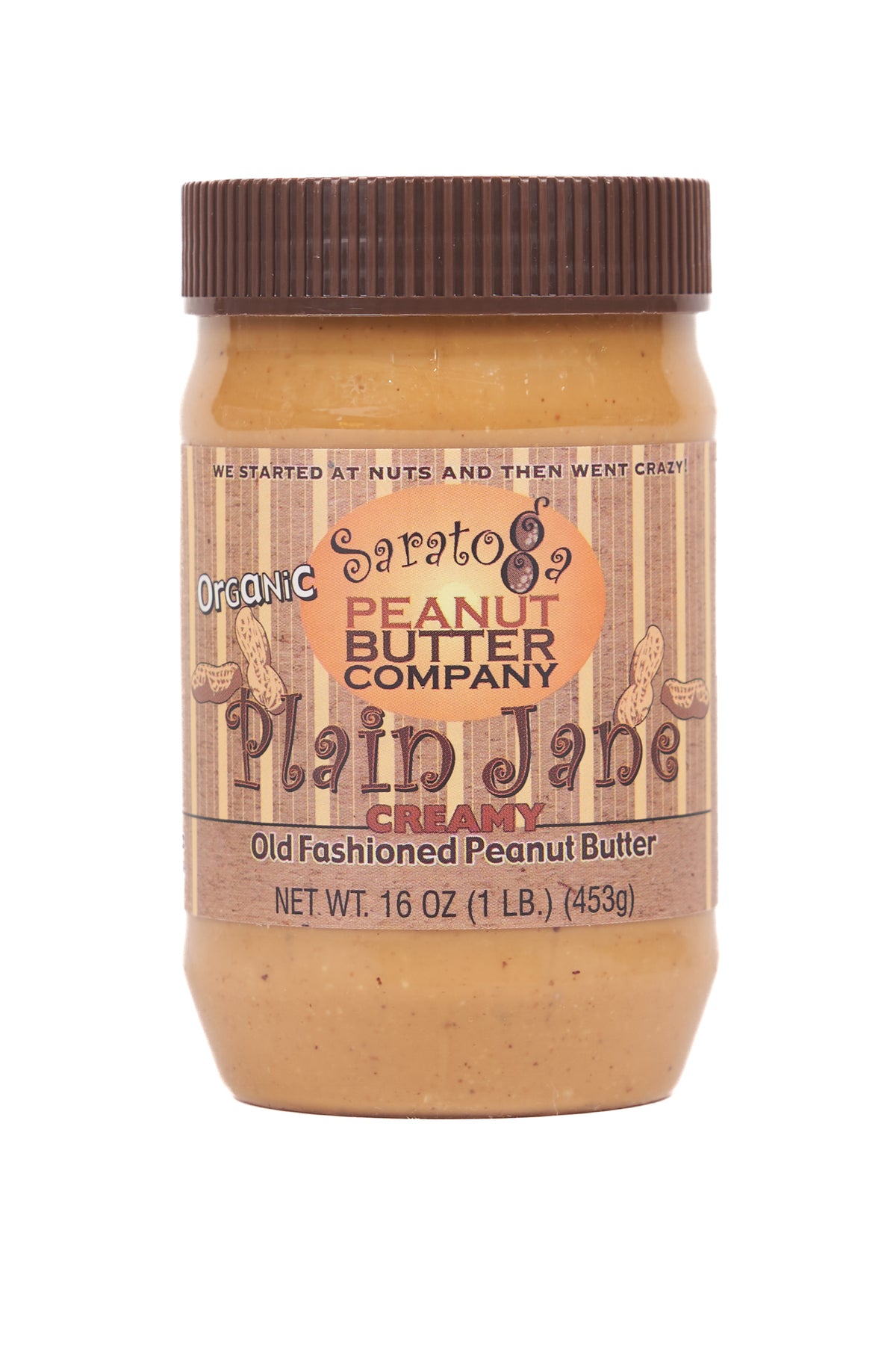 Saratoga Peanut Butter Company ORGANIC PLAIN JANE CREAMY