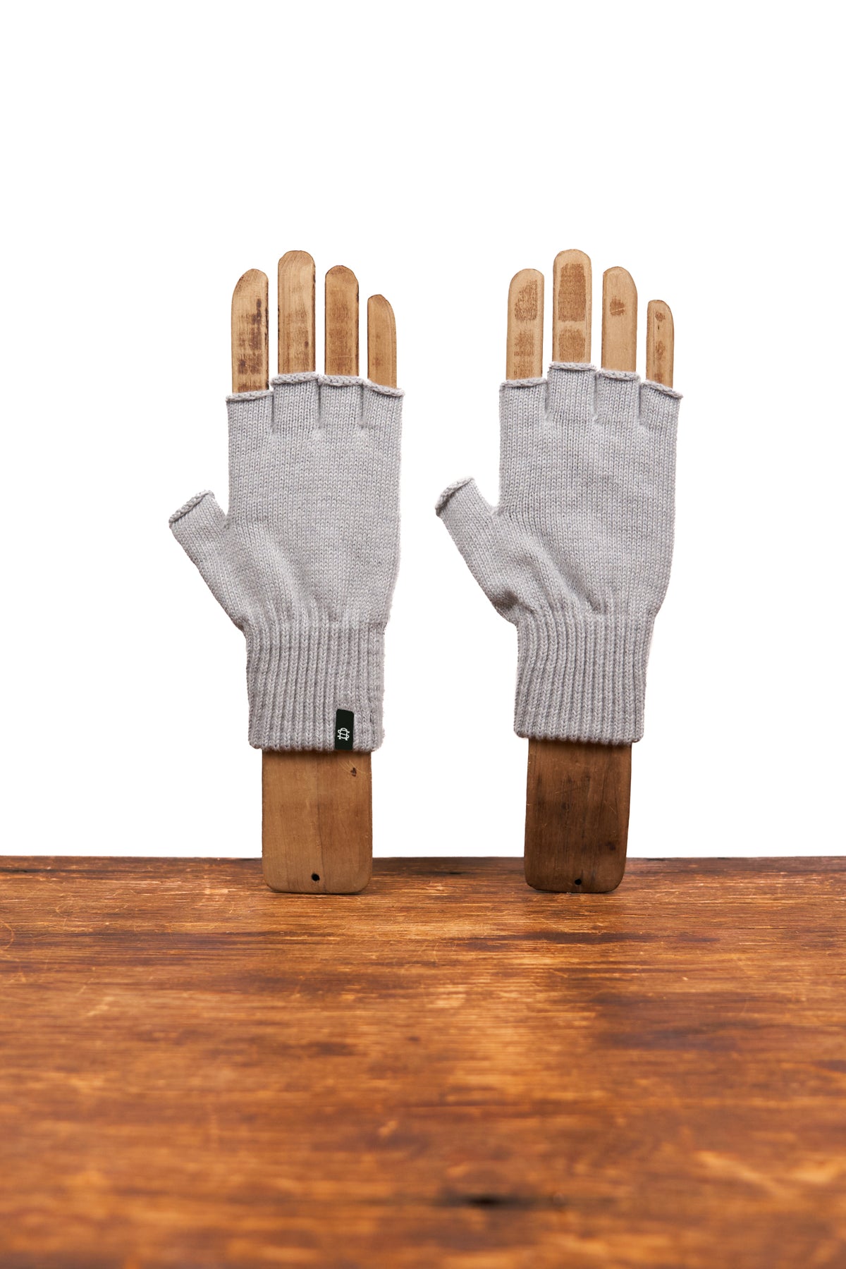 NEW Merino Wool and Recycled Polyester Fingerless Gloves - FOG