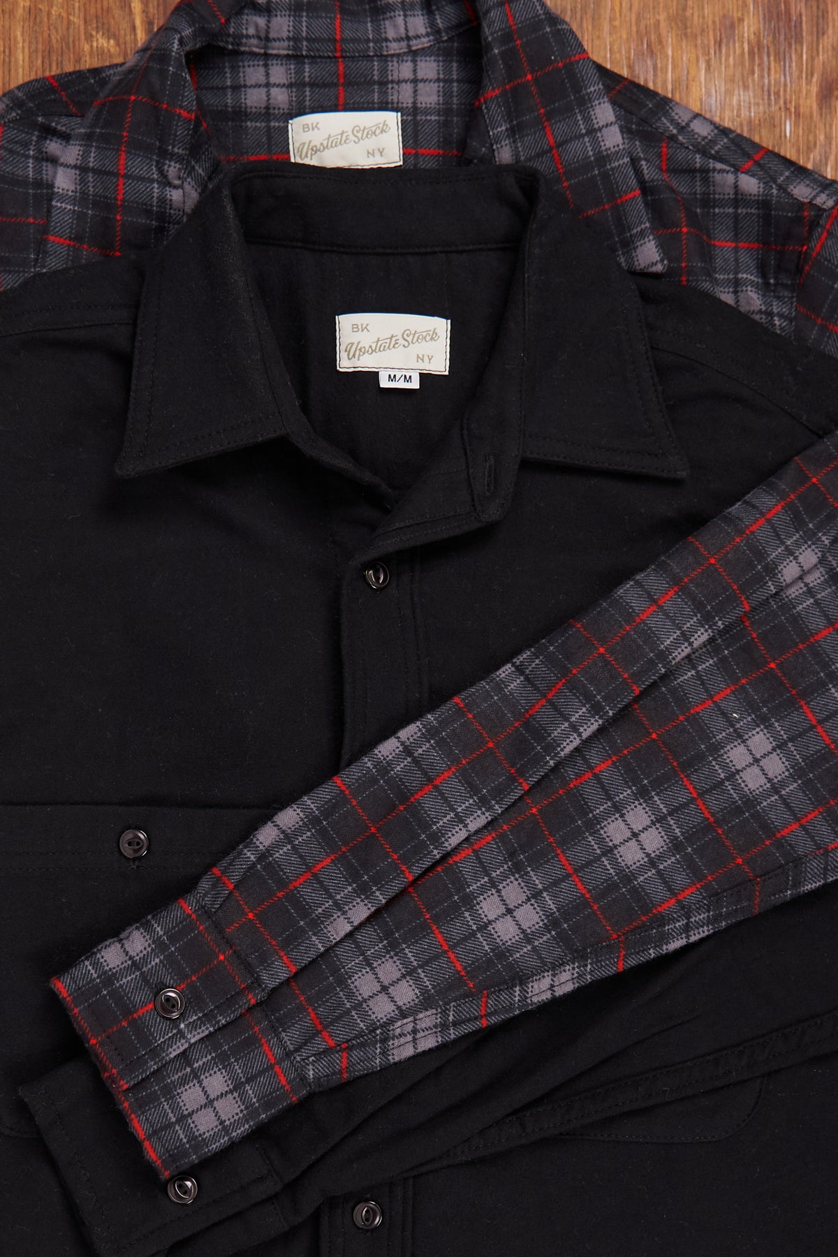 Cotton Flannel Button Down - Dark Tartan