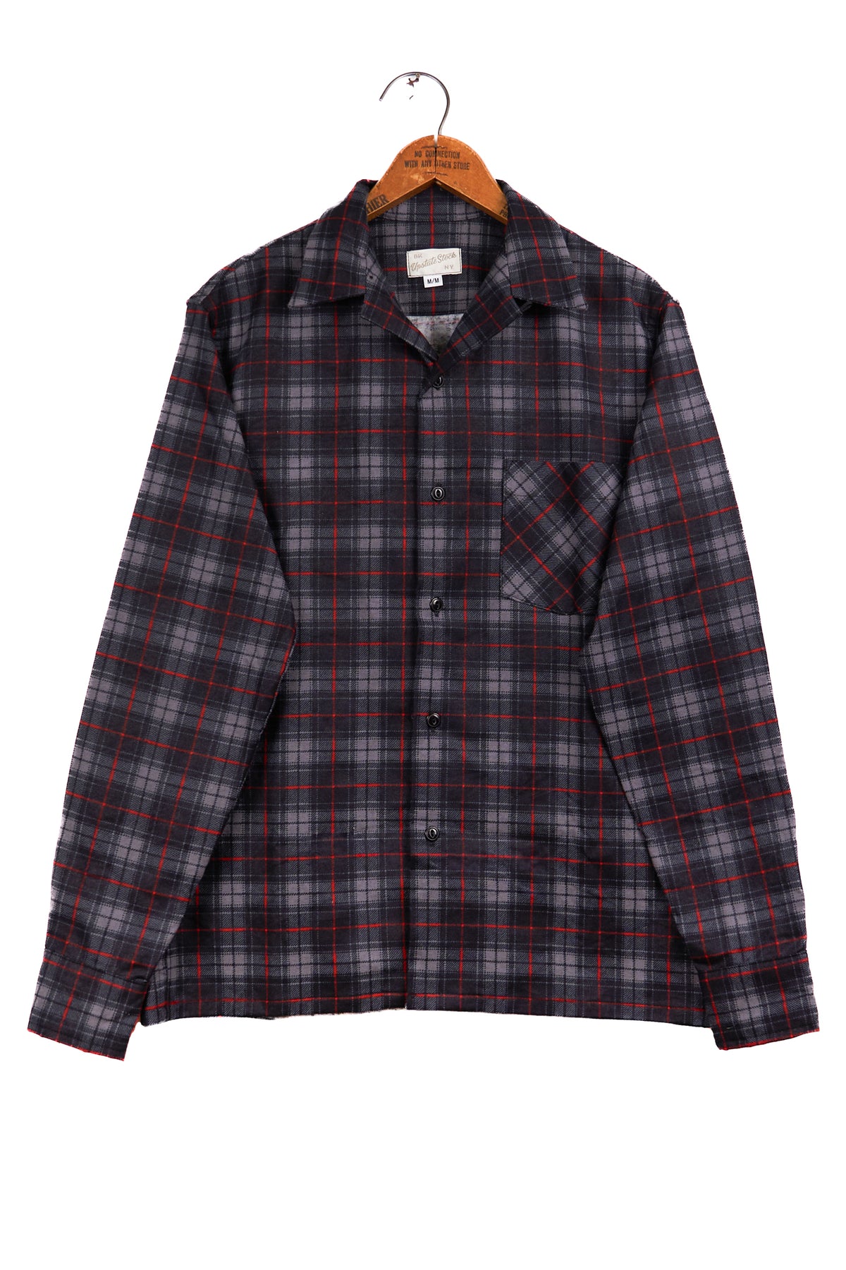 Cotton Flannel Button Down - Dark Tartan