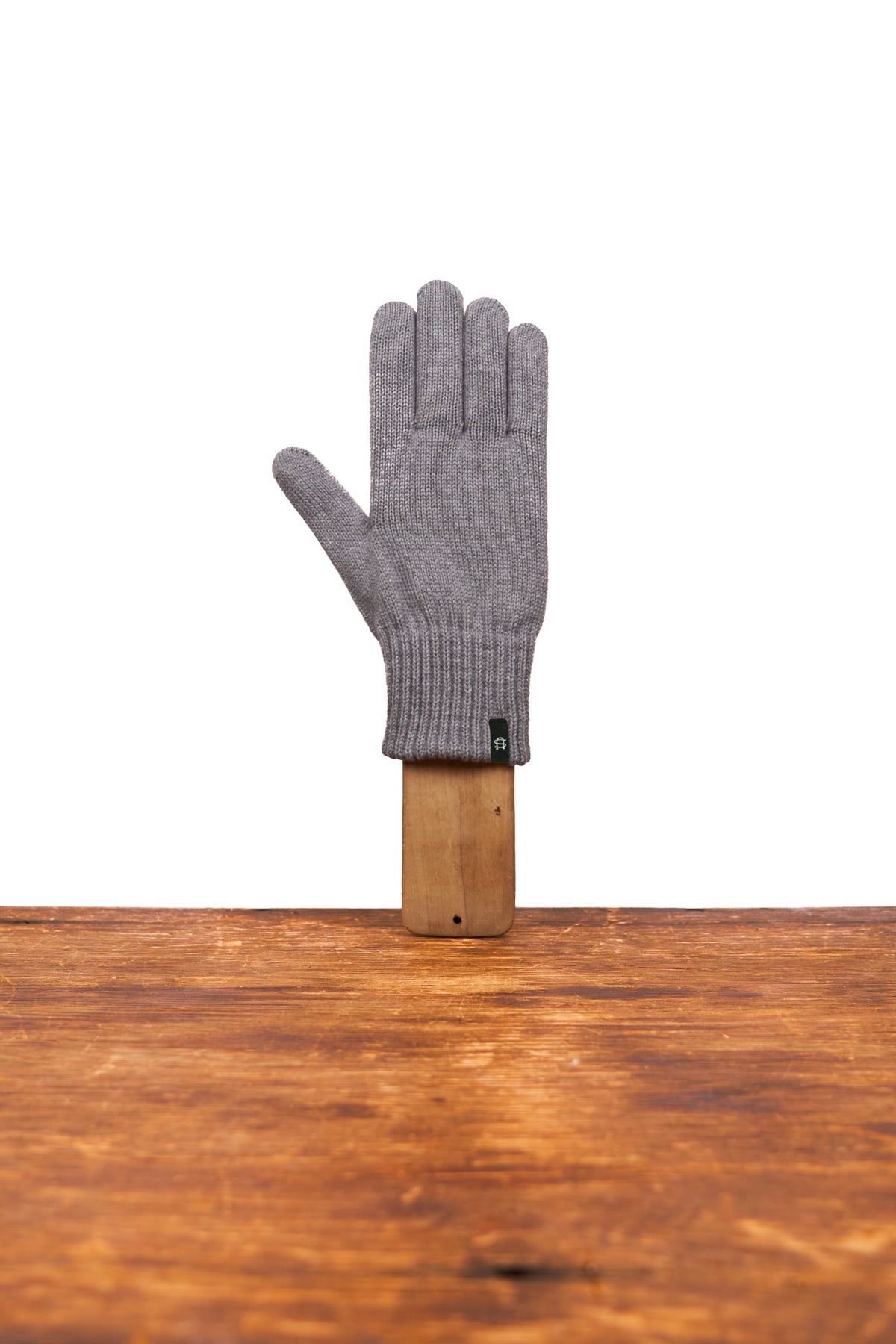 NEW Merino Wool and Recycled Polyester Full Finger Gloves - STEEL